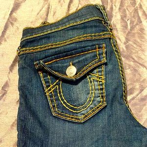 True religion skinny jeans dark denim
